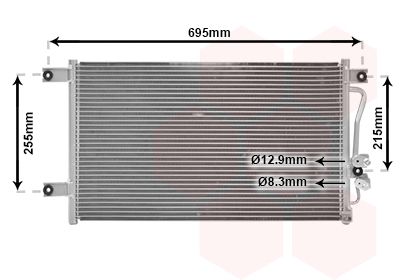 VAN WEZEL Condensor, airconditioning (32005206)
