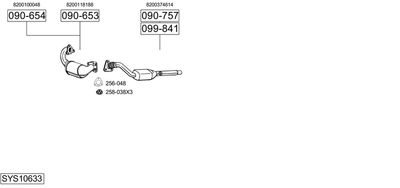 Układ wydechowy BOSAL SYS10633