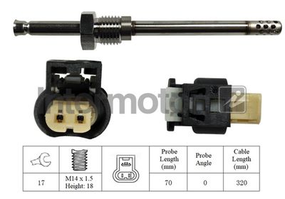 Sensor, exhaust gas temperature Intermotor 27211