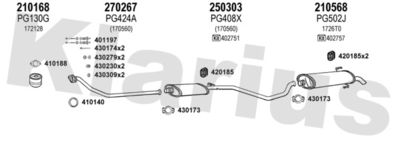 Układ wydechowy KLARIUS 630315E