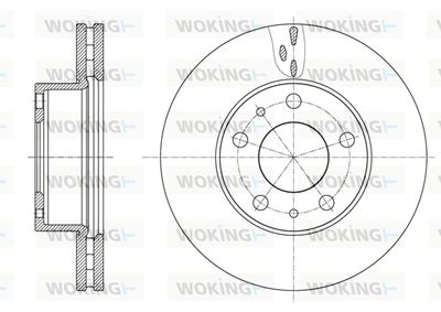WOKING D61637.10 Тормозные диски для FIAT (Фиат Дукато)