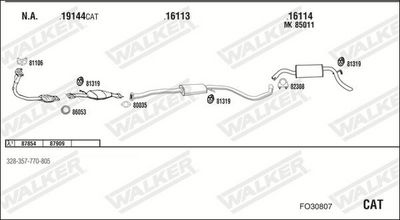 SISTEM DE ESAPAMENT WALKER FO30807