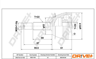 каре комплект, полуоска DR!VE+ DP2110.10.1164