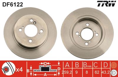 Brake Disc DF6122