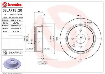 BRECO BS 6016 Гальмівні диски 