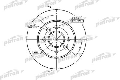Тормозной диск PATRON PBD1030 для RENAULT LAGUNA