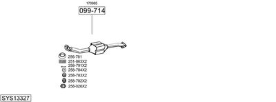 SISTEM DE ESAPAMENT BOSAL SYS13327