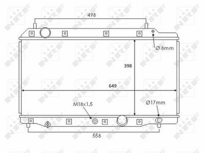 RADIATOR RACIRE MOTOR NRF 58383 4