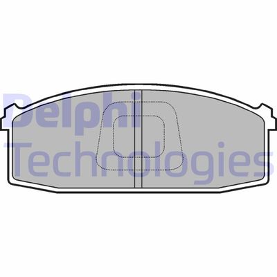 Комплект тормозных колодок, дисковый тормоз DELPHI LP686 для NISSAN LAUREL