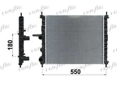 Радиатор, охлаждение двигателя FRIGAIR 0104.3020 для FIAT MULTIPLA
