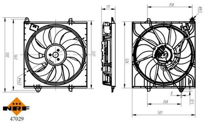 VENTILATOR RADIATOR NRF 47029 3