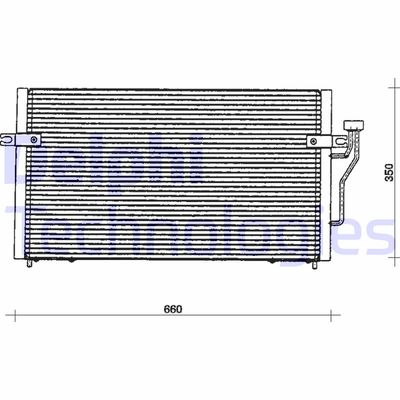 DELPHI TSP0225085 Конденсатор, кондиционер 