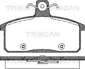 Комплект тормозных колодок, дисковый тормоз TRISCAN 8110 69012 для IVECO MASSIF
