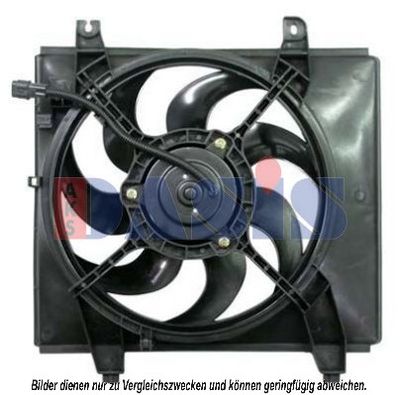 AKS-DASIS 568007N Вентилятор системи охолодження двигуна для HYUNDAI (Хендай)