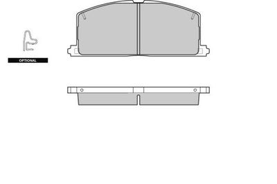 Комплект тормозных колодок, дисковый тормоз E.T.F. 12-0255 для FIAT 128