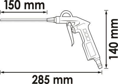 Vigor - Vyfukovacia pištoľ ∙ dlhá 150mm