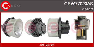 Вентилятор салона CASCO CBW77023AS для CHEVROLET AVEO