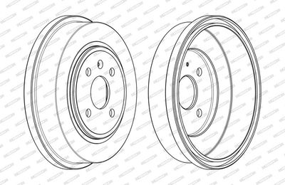 BREMSTROMMEL FERODO FDR329791 3