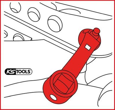 KS Tools Klíč k nastavení rozchodu kol 1/2", pro vozidla VAG 700.2385
