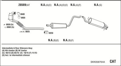 SISTEM DE ESAPAMENT WALKER SKK058764A