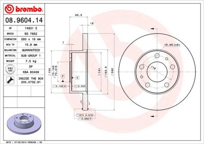 Brake Disc 08.9604.14