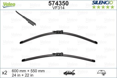 Щетка стеклоочистителя VALEO 574350 для VOLVO S60