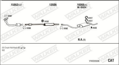 Изпускателна система WALKER VW20506