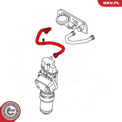 Hose, crankcase ventilation 54SKV037