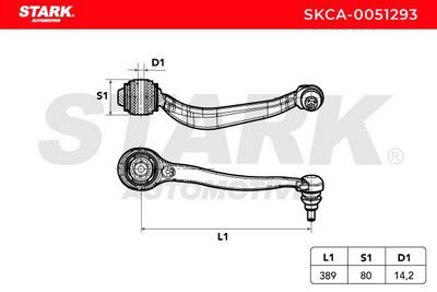 носач, окачване на колелата STARK SKCA-0051293