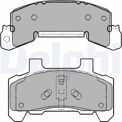 BREMSBELAGSATZ SCHEIBENBREMSE DELPHI LP1263