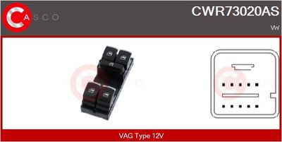 COMUTATOR MACARA GEAM CASCO CWR73020AS