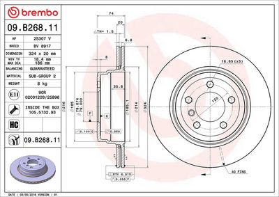 DISC FRANA BREMBO 09B26811 1