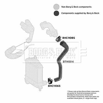 Charge Air Hose Borg & Beck BTH1014