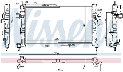 RADIATOR RACIRE MOTOR NISSENS 63094 1