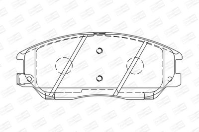 BREMSBELAGSATZ SCHEIBENBREMSE CHAMPION 572518CH 1