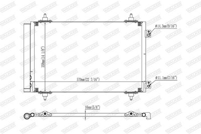 KONDENSATOR KLIMAANLAGE WALKER WCD00326 6