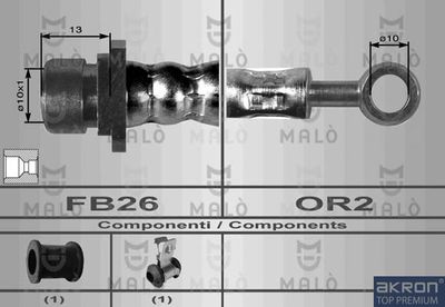 Тормозной шланг AKRON-MALÒ 8476 для ROVER 200