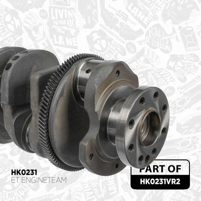 Sada na opravu, klikový hřídel ET ENGINETEAM HK0231VR2