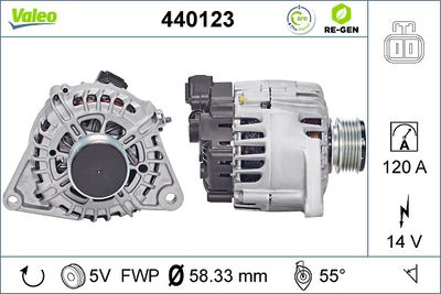 GENERATOR / ALTERNATOR VALEO 440123