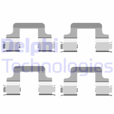 Комплектующие, колодки дискового тормоза DELPHI LX0437 для AUDI Q3