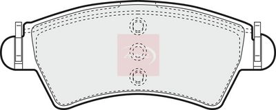 APEC Brake Pad Set, disc brake PAD1231
