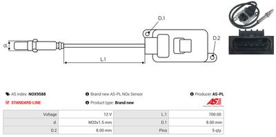 SENZOR NOX INJECTIE ADITIV AS-PL NOX9588 2
