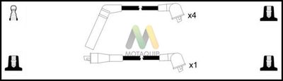 Комплект проводов зажигания MOTAQUIP LDRL1408 для MITSUBISHI SAPPORO