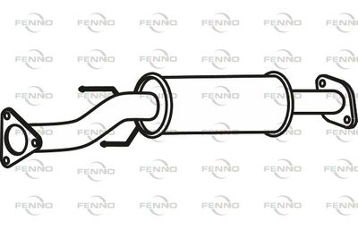 FENNO P27018 Глушитель выхлопных газов  для HONDA LOGO (Хонда Лого)
