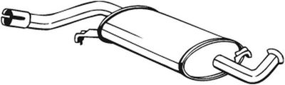 BOSAL 105-153 Глушитель выхлопных газов  для AUDI (Ауди)