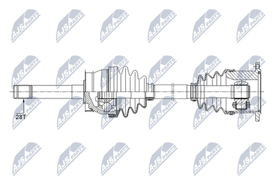 Приводной вал NTY NPW-NS-086 для NISSAN PICK UP
