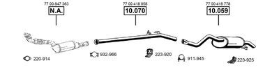 Układ wydechowy ASMET RE100350