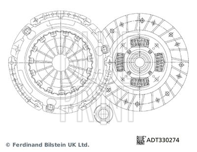 Clutch Kit BLUE PRINT ADT330274