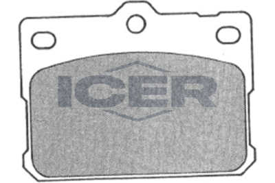 ICER 180354 Тормозные колодки и сигнализаторы  для HYUNDAI PONY (X-1) 1.5 (X-1)