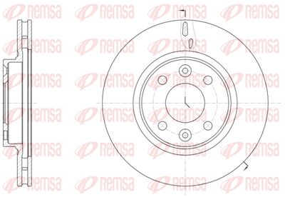 REMSA 61535.10 Тормозные диски  для DACIA  (Дача Логан)